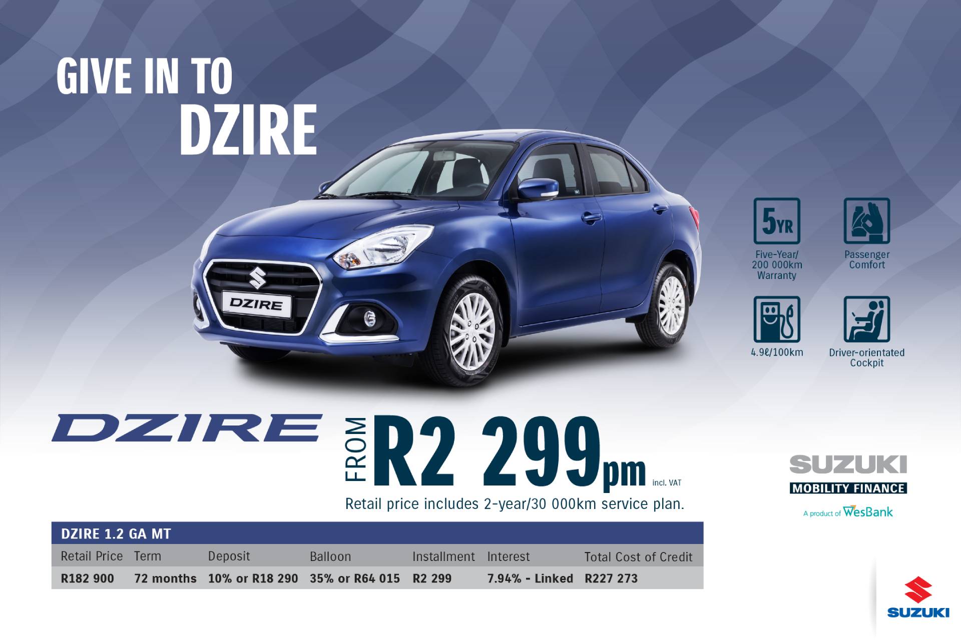 New Car Deals Suzuki Auto South Africa